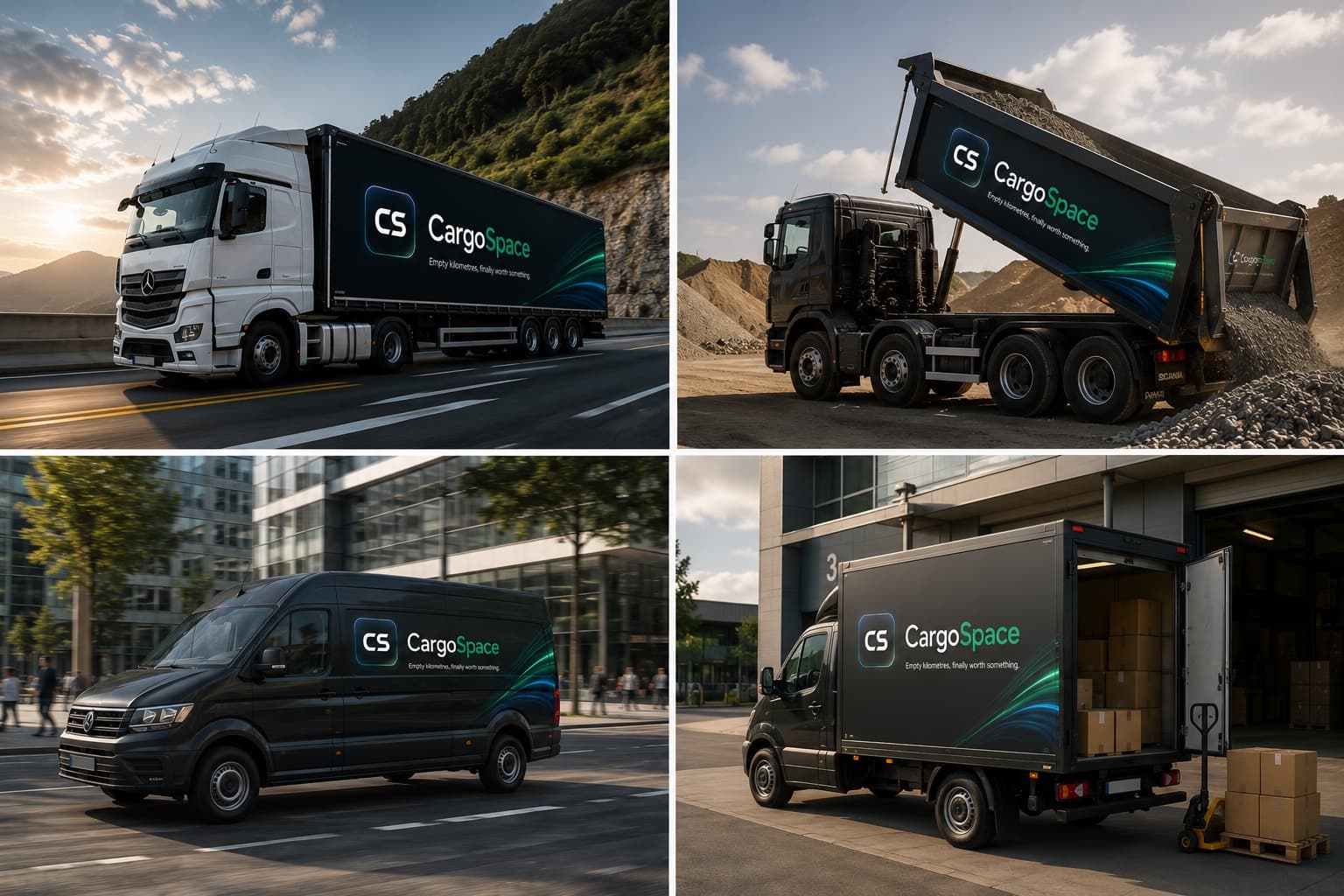 CargoSpace vehicles offering spare route capacity